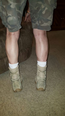 Standing practice calves